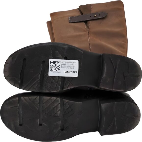 LUKEES by MUK LUKS Brown Tall Riding Boots Strap Detail Women's US 9 - Picture 6 of 6